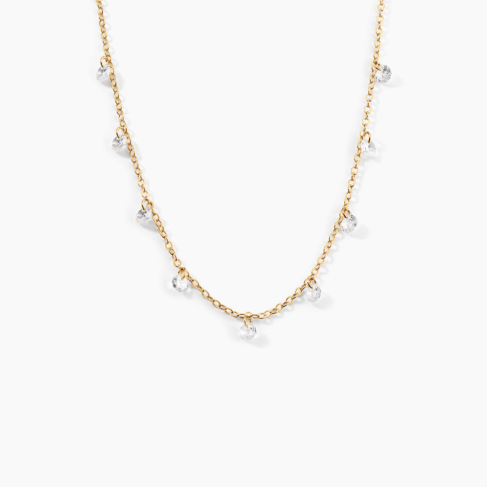 Collier Plaqu&eacute; Or Oxydes De Zirconium - Colliers avec pierres Femme | Marc Orian