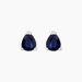 Boucles D'oreilles Puces Or Blanc Isador Saphir - Boucles d'oreilles mariage Femme | Marc Orian