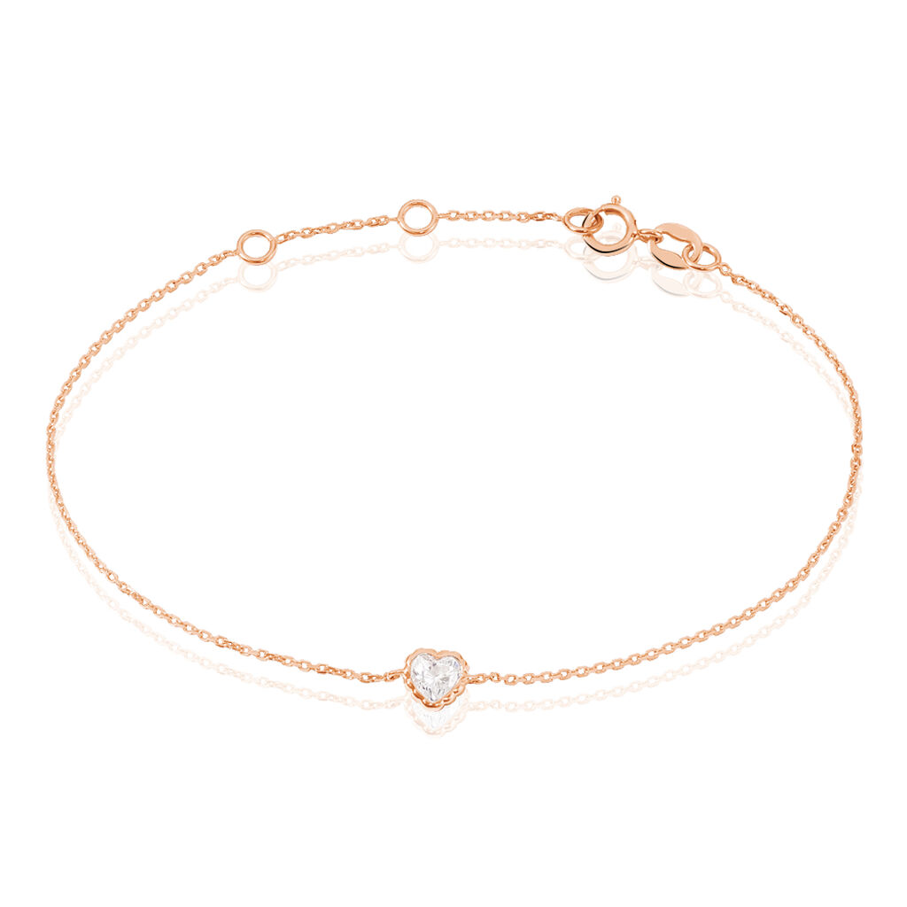 Bracelet Kadidjatou Or Rose Oxyde De Zirconium - Bracelets chaînes Femme | Marc Orian