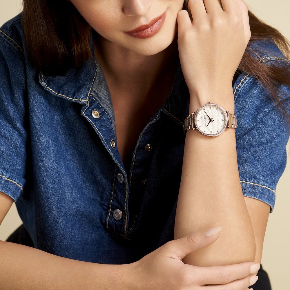 Montre Michael Kors Pyper Blanc - Montres étanches Femme | Marc Orian