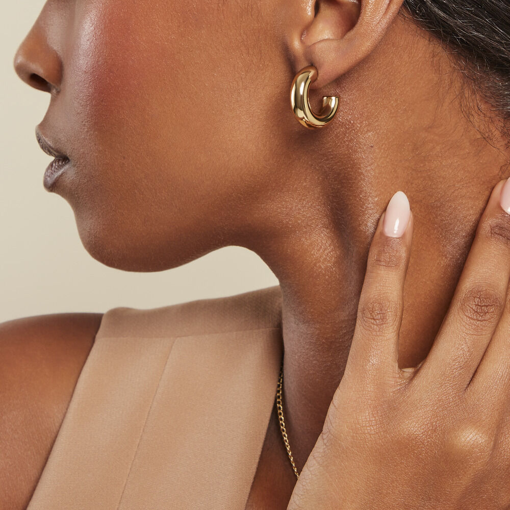 Créoles Adoree Acier Jaune - Créoles Femme | Marc Orian