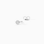 Boucles D'oreilles Puces Ofelia Or Blanc Diamant - Boucles d'oreilles mariage Femme | Marc Orian