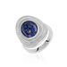 Bague Takara Argent Blanc Lapis Lazuli - Bagues de promesse Femme | Marc Orian