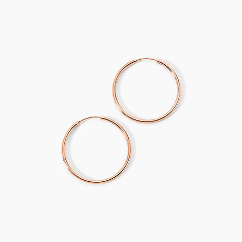 Créoles Argent Rose Olympia - Créoles Femme | Marc Orian