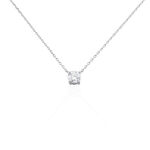 Collier Aphrodite Or Blanc Diamant Synthetique - Colliers avec pierres Femme | Marc Orian