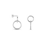 Boucles D'oreilles Pendantes Argent Blanc Vanne - Pendantes Femme | Marc Orian