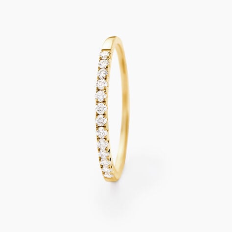 Alliance Pristina Or Jaune Diamant - Alliances avec pierres Femme | Marc Orian