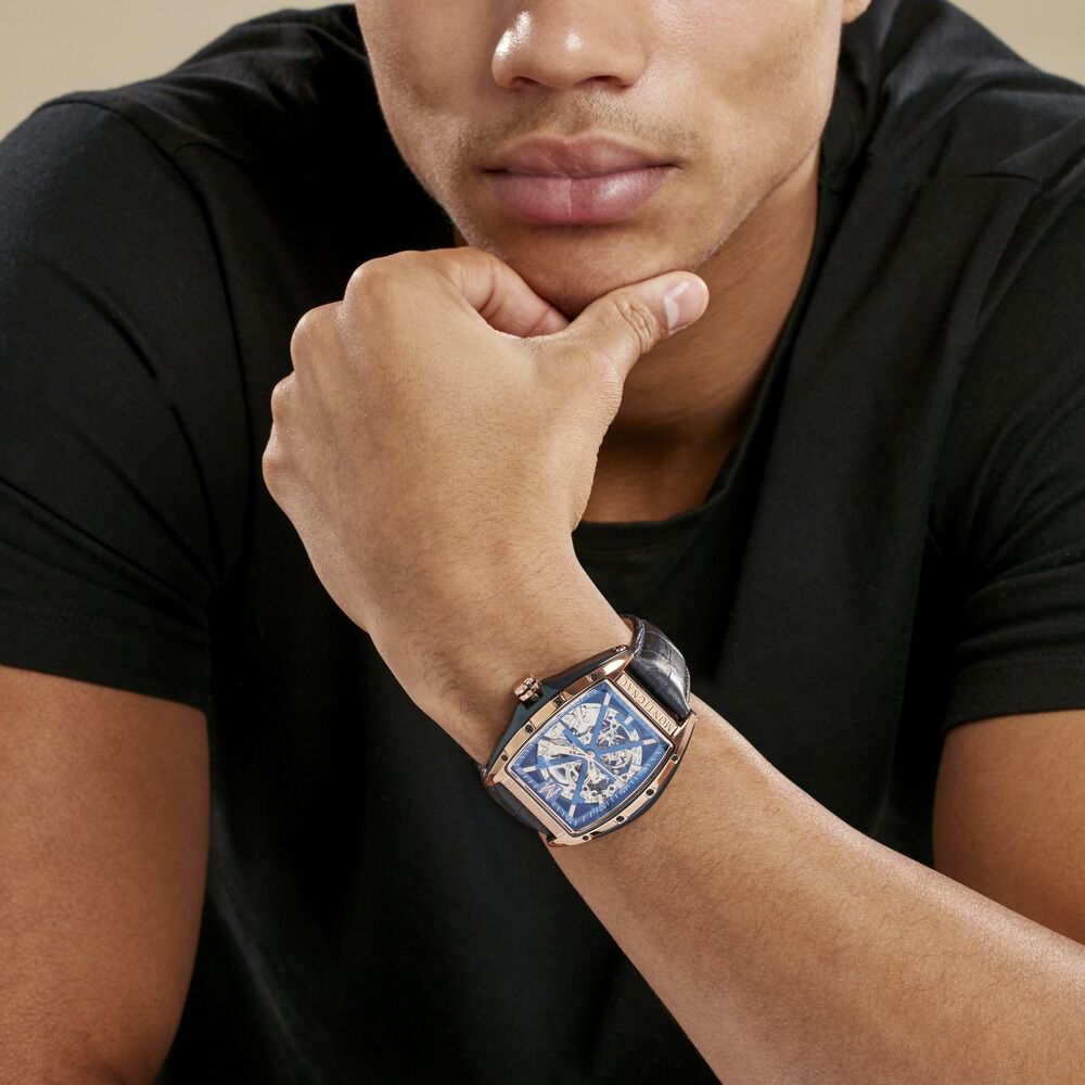 Montre tonneau automatique hot sale homme