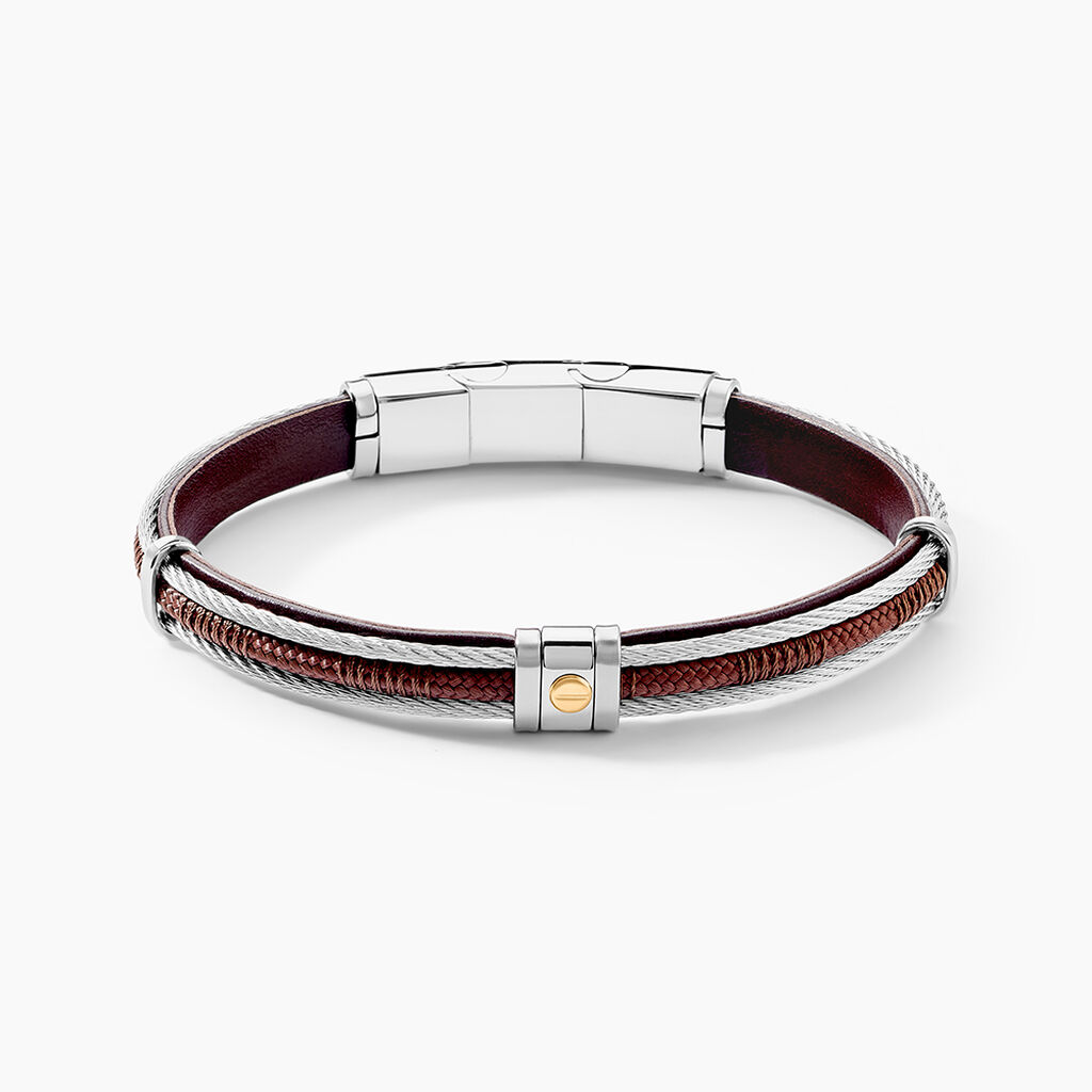 Bracelet Jourdan Egra Acier Bicolore - Bracelets cha&icirc;nes Homme | Marc Orian