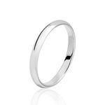 Alliance Igor Demi Jonc Or Blanc - Alliances personnalis&eacute;es Famille | Marc Orian