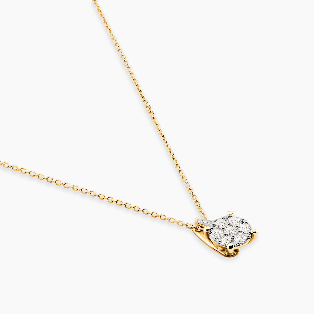 Collier Kate Or Jaune Diamant Synth&eacute;tique - Colliers avec pierres Femme | Marc Orian