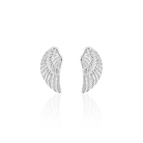 Boucles D'oreilles Puces Keily Argent Blanc - Puces Femme | Marc Orian