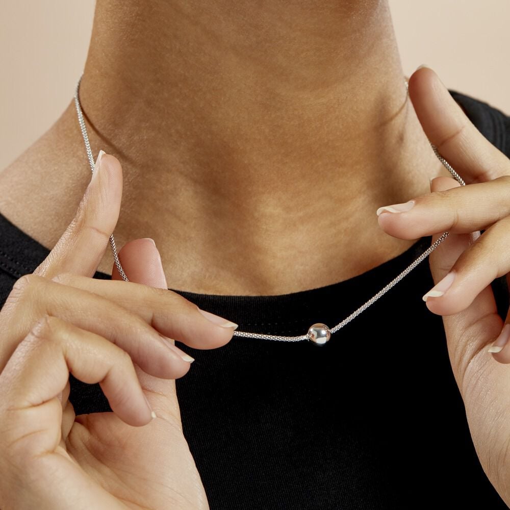 Collier Catarina Argent Blanc - Colliers Femme | Marc Orian