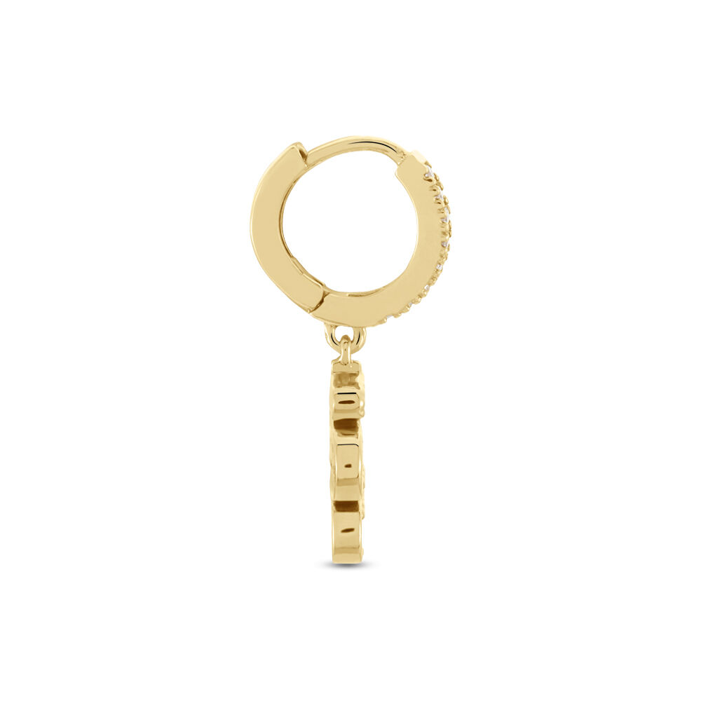 Cr&eacute;ole Unitaire Callistea 5 Plaqu&eacute; Or Jaune Oxyde De Zirconium - Piercings d'oreilles Femme | Marc Orian