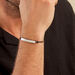 Bracelet Vicenzo Acier Blanc - Bracelets cuir Homme | Marc Orian