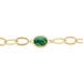 Bracelet Julyan Acier Doré Malachite - Bracelets chaînes Femme | Marc Orian