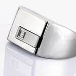 Chevali&egrave;re Phebus Him Classique Acier Blanc Diamant - Bijoux fantaisie Homme | Marc Orian