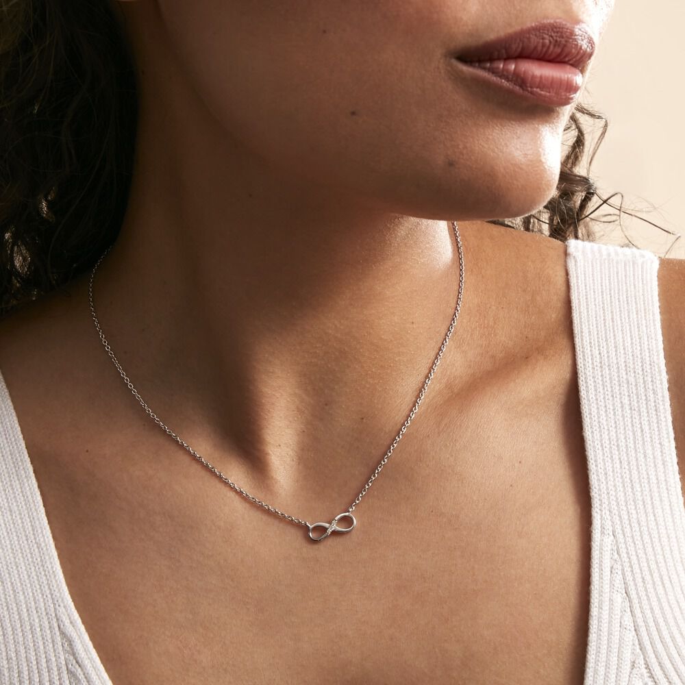 Collier Nohemi Argent Blanc Oxyde De Zirconium - Colliers avec pierres Femme | Marc Orian