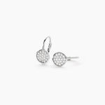 Boucles D'oreilles Pendantes Maximine Argent Blanc Oxyde De Zirconium - Pendantes Femme | Marc Orian