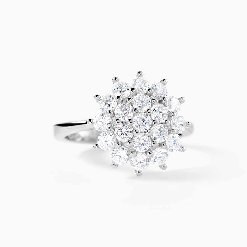 Bague Maximille Argent Blanc Oxyde De Zirconium - Bijoux fantaisie Femme | Marc Orian