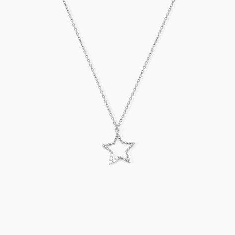 Collier Gyliane Argent Blanc Oxyde De Zirconium - Nouveautés Femme | Marc Orian