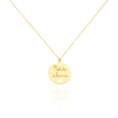 Collier Benedicte Message Or Jaune - Colliers ete Enfant | Marc Orian