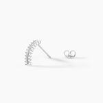 Cr&eacute;oles Sophie Rondes Argent Blanc Oxyde De Zirconium - Cr&eacute;oles Femme | Marc Orian