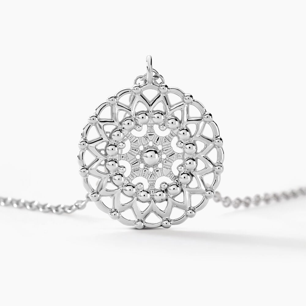 Collier Sophina Argent Blanc - Colliers ete Femme | Marc Orian
