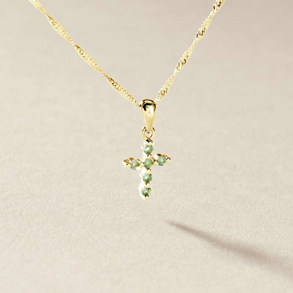 Pendentif Or Jaune Stanley Emeraude - Pendentifs Femme | Marc Orian