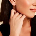 Boucles D'oreilles Puces Or Jaune Oxyde De Zirconium - Puces Femme | Marc Orian