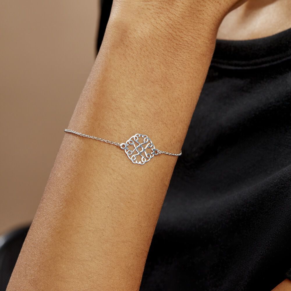 Bracelet Lev Argent Blanc - Bracelets chaînes Femme | Marc Orian