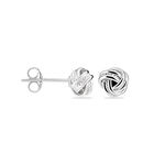 Boucles D'oreilles Puces Iloa Argent Blanc - Puces Femme | Marc Orian