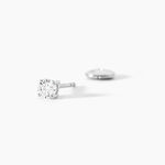 Boucles D'oreilles Puces Or Blanc  Diamants Synth&eacute;tique - Boucles d'oreilles mariage Femme | Marc Orian