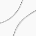 Cha&icirc;ne Clementine Argent Blanc - Colliers fantaisie Homme | Marc Orian