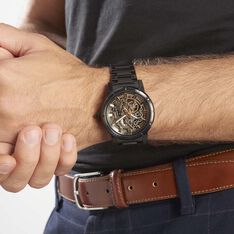 Montre Pierre Lannier Collection Automatic Noir - Montres automatique Homme | Marc Orian