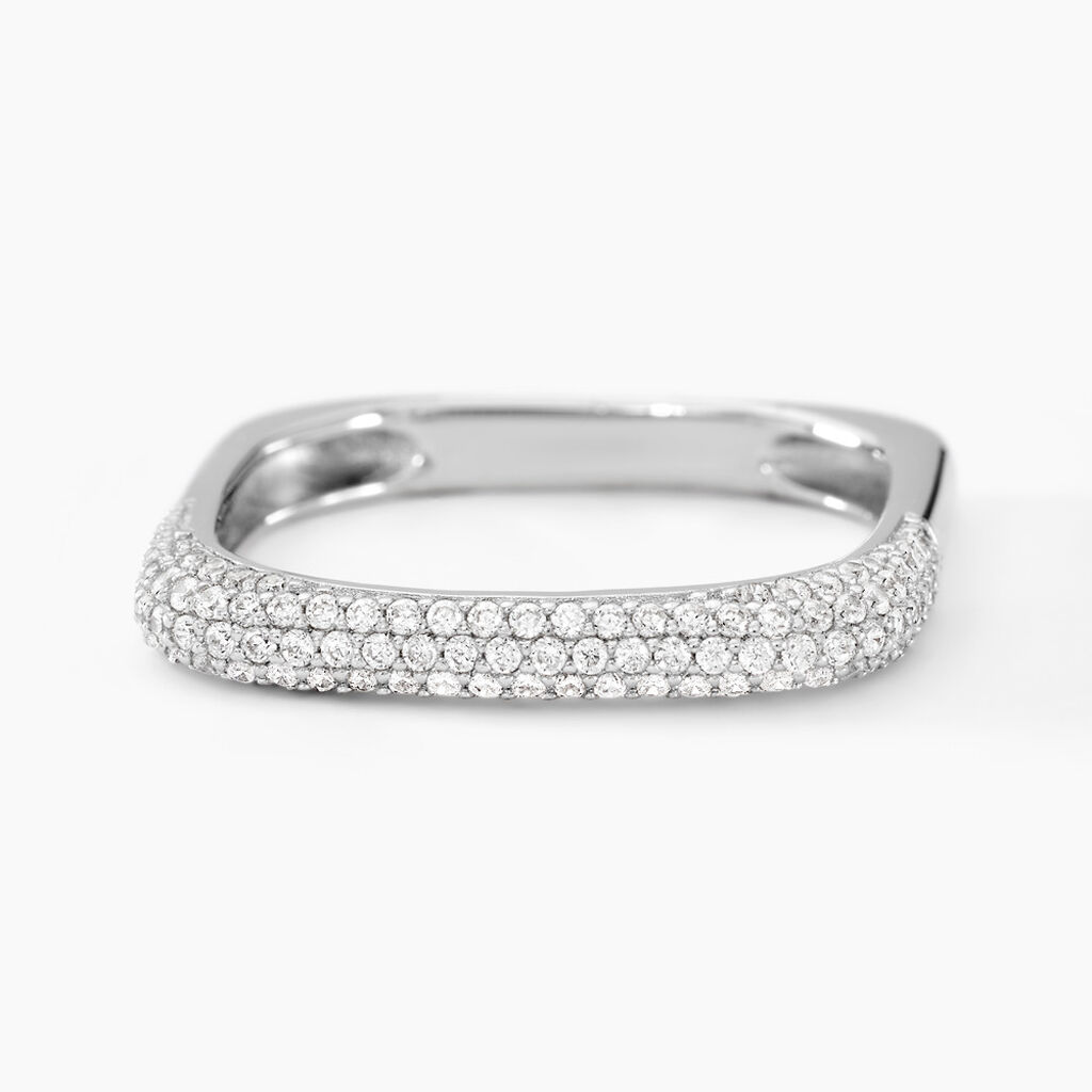 Bague Sattya Argent Blanc Oxyde De Zirconium - Bijoux fantaisie Femme | Marc Orian