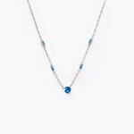 Collier Gemmie Argent Blanc Oxyde De Zirconium - Colliers avec pierres Femme | Marc Orian