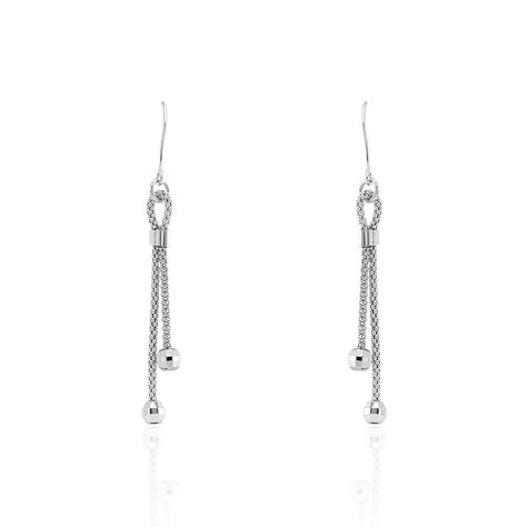 Boucles D'oreilles Pendantes Magel Argent Blanc - Pendantes Femme | Marc Orian