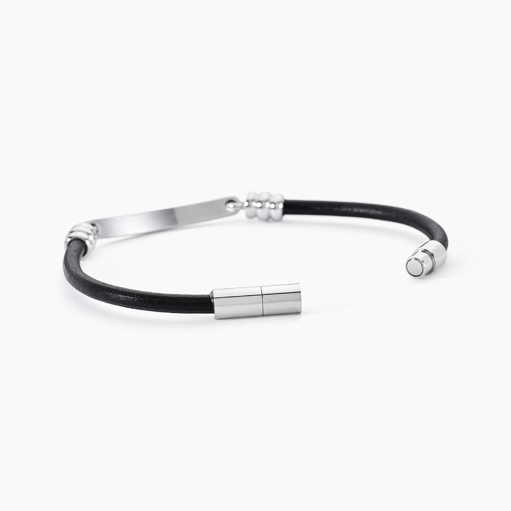Bracelet Acier Blanc Gaspard - Bracelets cuir Homme | Marc Orian