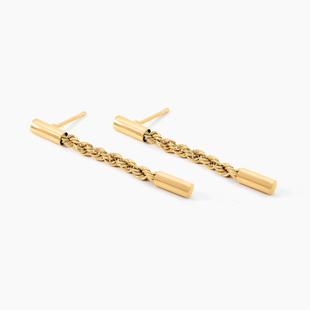 Boucles D'Oreilles Pendantes Gwandoya Or Jaune - Pendantes Femme | Marc Orian