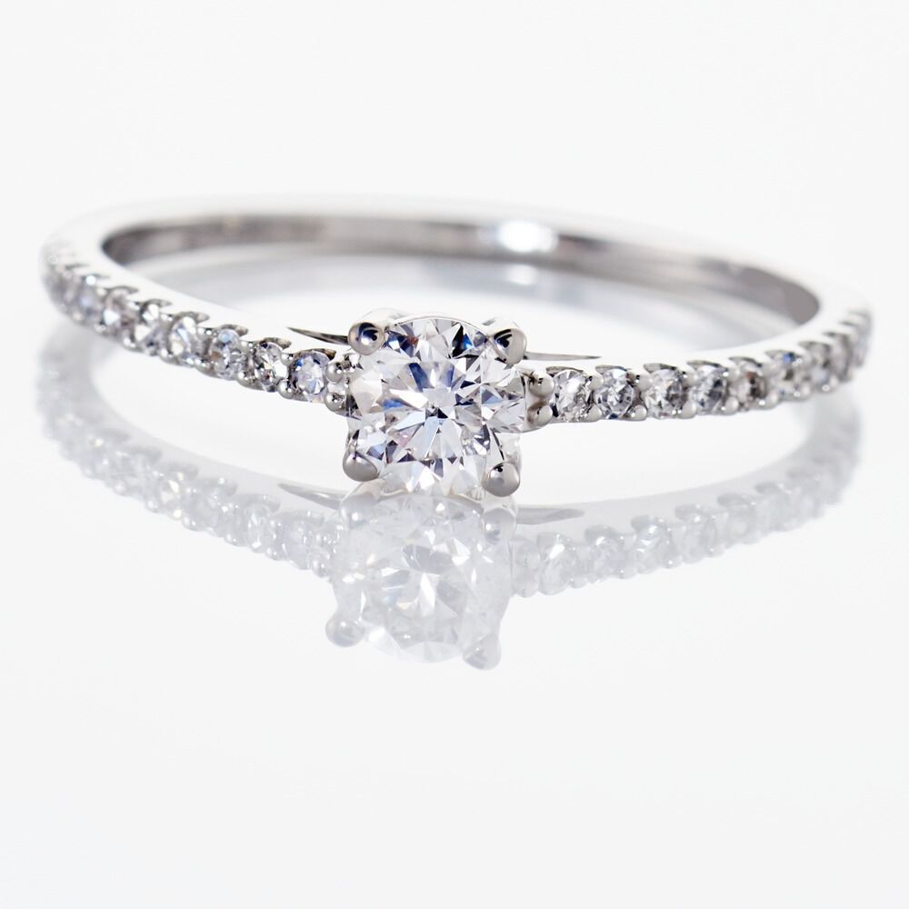 Bague Solitaire Or Blanc Nyala Diamants - Solitaires Femme | Marc Orian