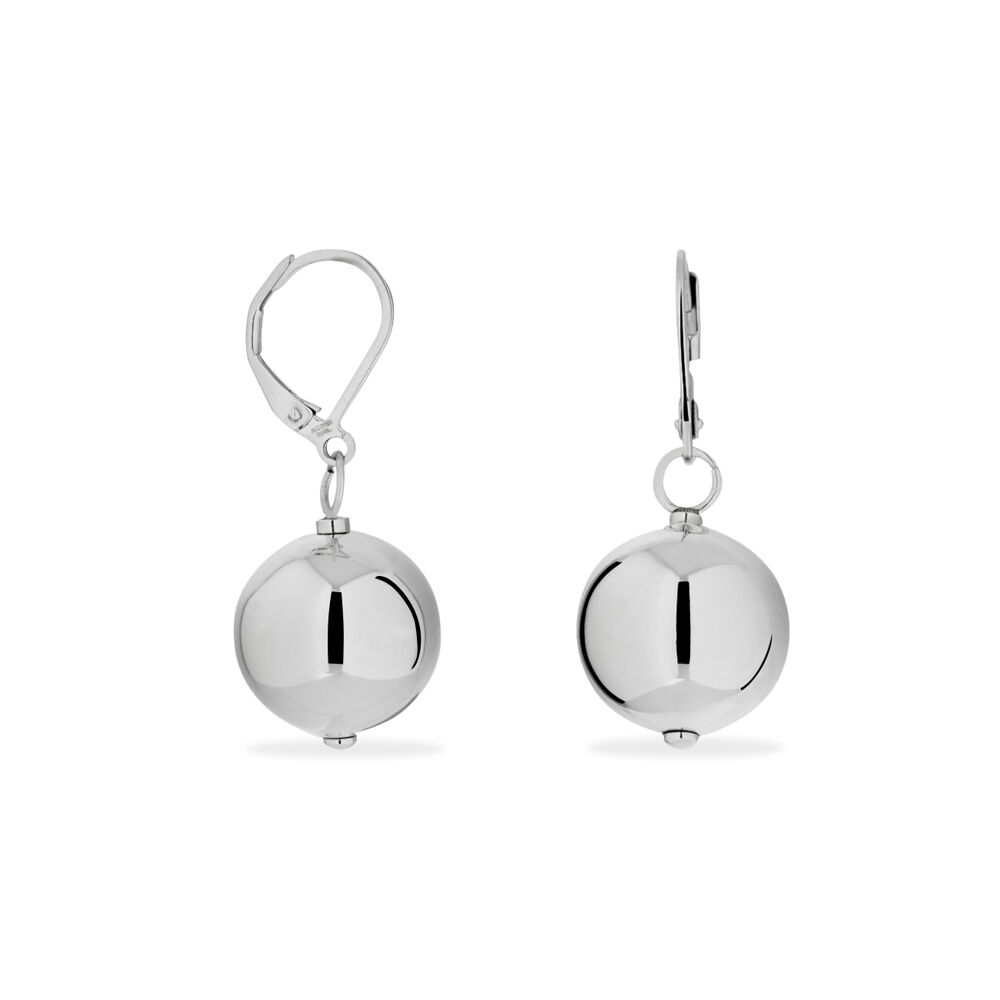 Boucles D'oreilles Pendantes Bilou Acier Blanc - Pendantes Femme | Marc Orian