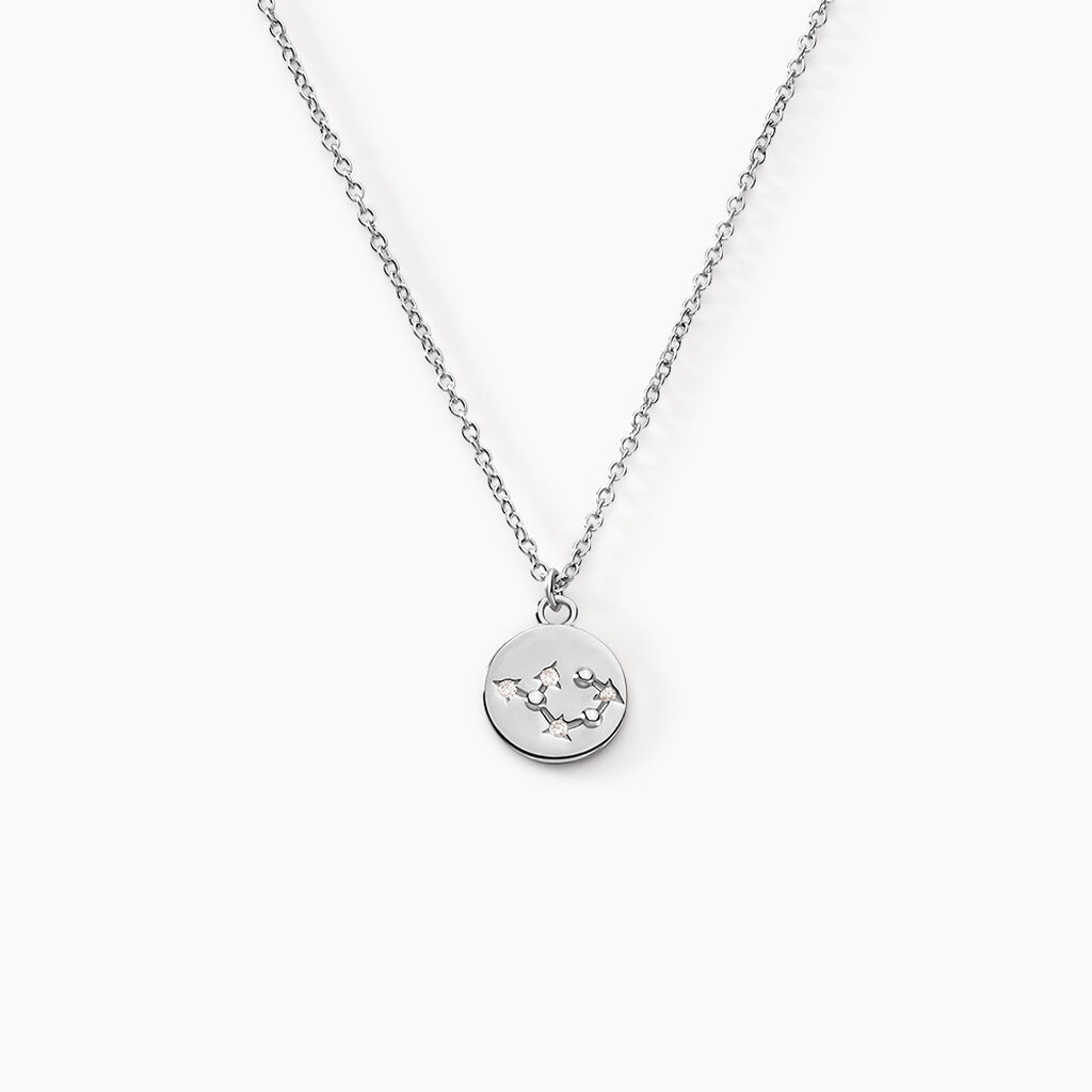 Collier Despina Argent Blanc Oxyde De Zirconium - Colliers avec pierres Femme | Marc Orian