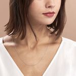 Cha&icirc;ne Ilan Maille For&ccedil;at Ronde Or Blanc - Chaines Famille | Marc Orian