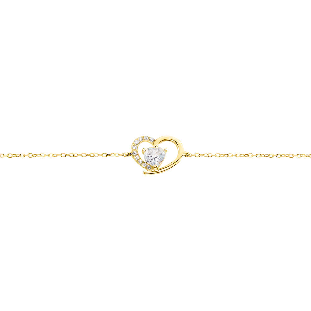 Bracelet Eliana Or Jaune Topaze Oxyde De Zirconium - Bracelets chaînes Femme | Marc Orian
