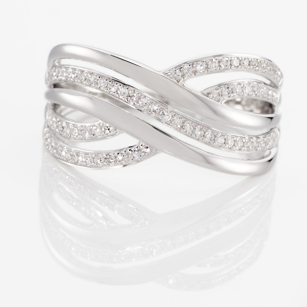 Bague Ocean Or Blanc Diamant - Parures de mariage Femme | Marc Orian