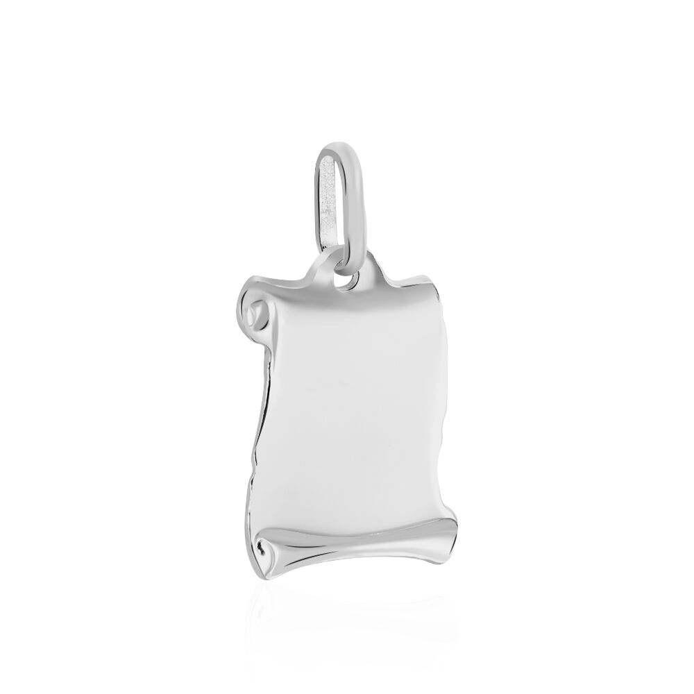 Pendentif Zodiaque Parchemin Argent Blanc - Bijoux personnalisés Famille | Marc Orian