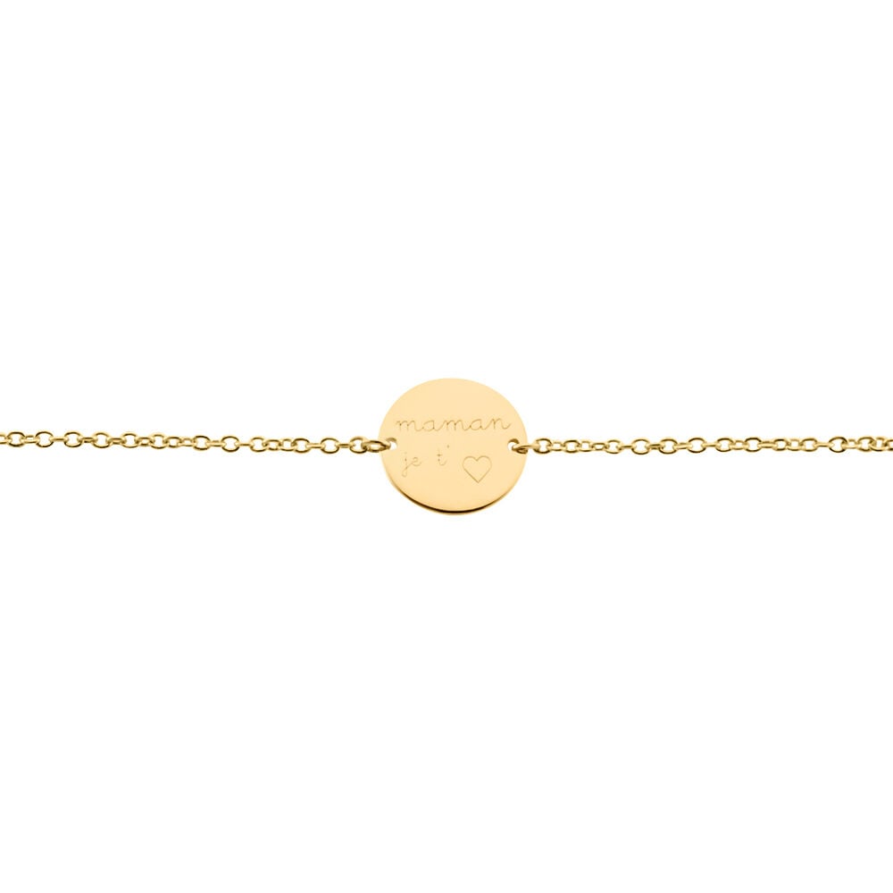 Bracelet Plaqu&eacute; Or Nichol - Bracelets Medailles Femme | Marc Orian
