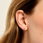Boucles D'Oreilles Puces Monya Plaqu&eacute; Or Jaune Oxyde De Zirconium - Puces Femme | Marc Orian
