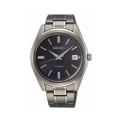 Montre Seiko Classique Titane Noir - Montres classiques Homme | Marc Orian